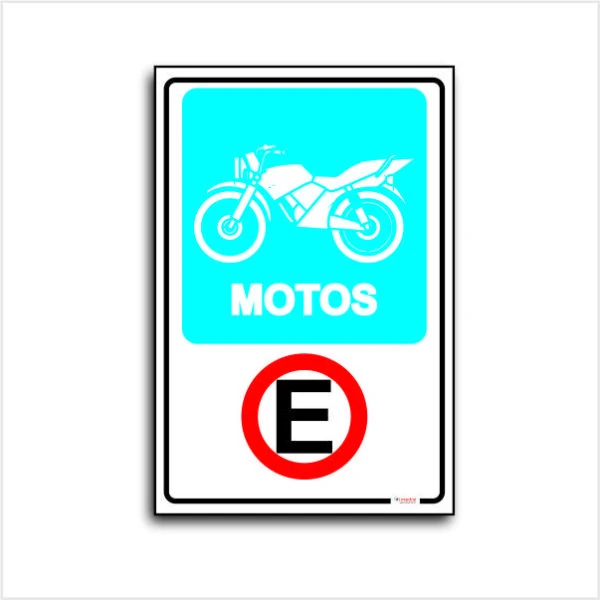 Placa estacionamente motos