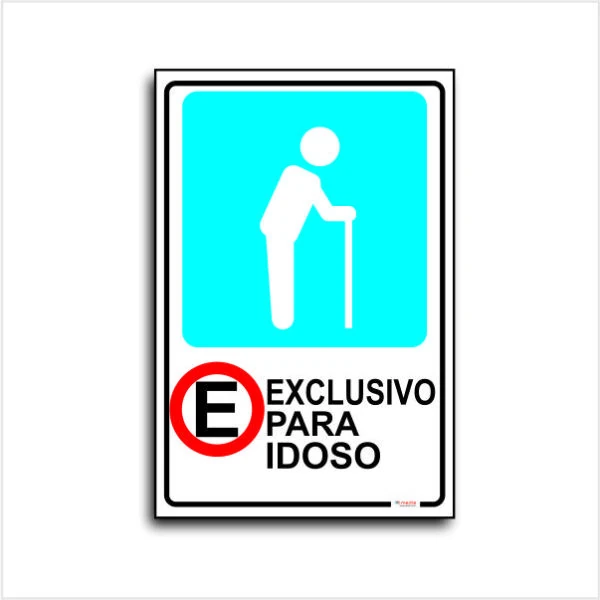 Imagem de Placa estacionamento para idoso