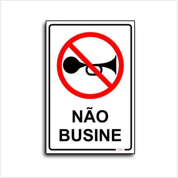 Imagem de Placa não busine