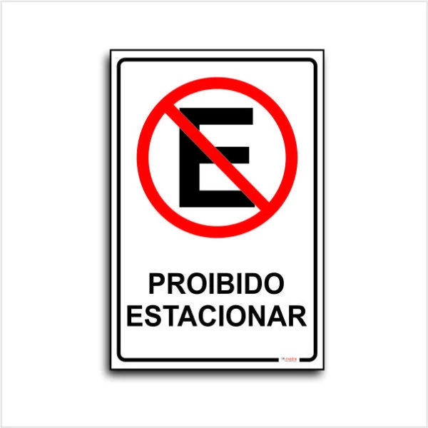 Imagem de Placa proibido estacionar